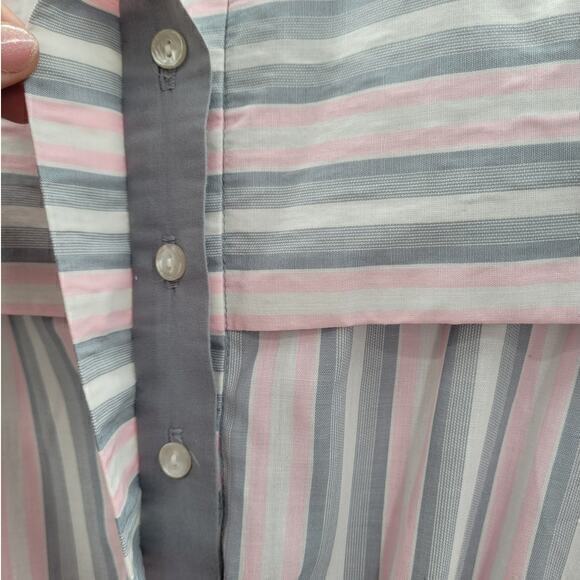 PRAGO Fashion Inc Striped Sailor Collar Belted Short Sleeve Fit n Flare Dress - Picture 7 of 13